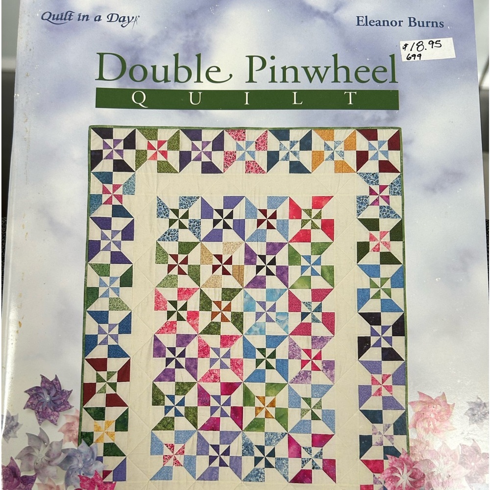 Quilt in a day double pinwheel by Eleanor Burns